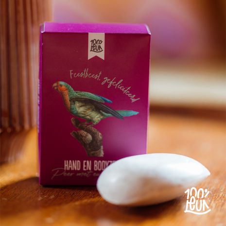 Hand en bodyzeep - Feestbeest gefeliciteerd - Pakketpost!