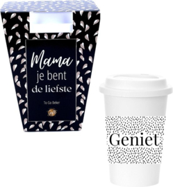 To go beker - Mama je bent de liefste - Pakketpost!