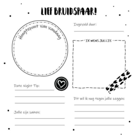 Gastenboek - Just married - Pakketpost!