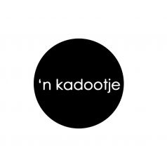 Kadootje 35mm zwart/wit - 10 stuks - Kado etiket