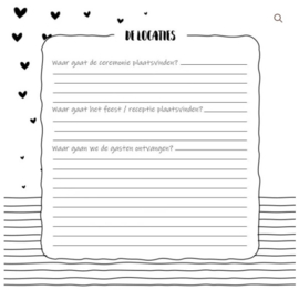 Invulboek - Weddingplanner - Pakketpost!