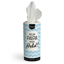 Tissues koker -mijn papa mijn held  - Pakketpost!