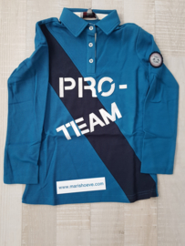 Polo lange mouw Pro team Dynamic Petrol