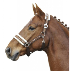 Nylonhalster -St. Maxime- met zachte bekleding-Donker Bruin