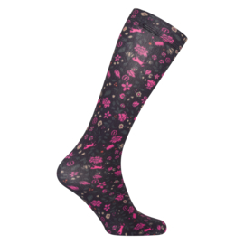 Bootsocks IRHFlowerbomb-Zwart