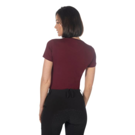 T-shirt -Amalfi Horse Head-Bordeaux