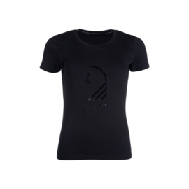 T-shirt -Amalfi Horse Head-Zwart