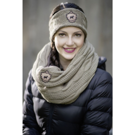 Sjaal -Soft- met fleecevoering-Donkerblauw