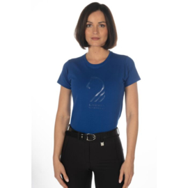 T-shirt -Amalfi Horse Head-Kobalt