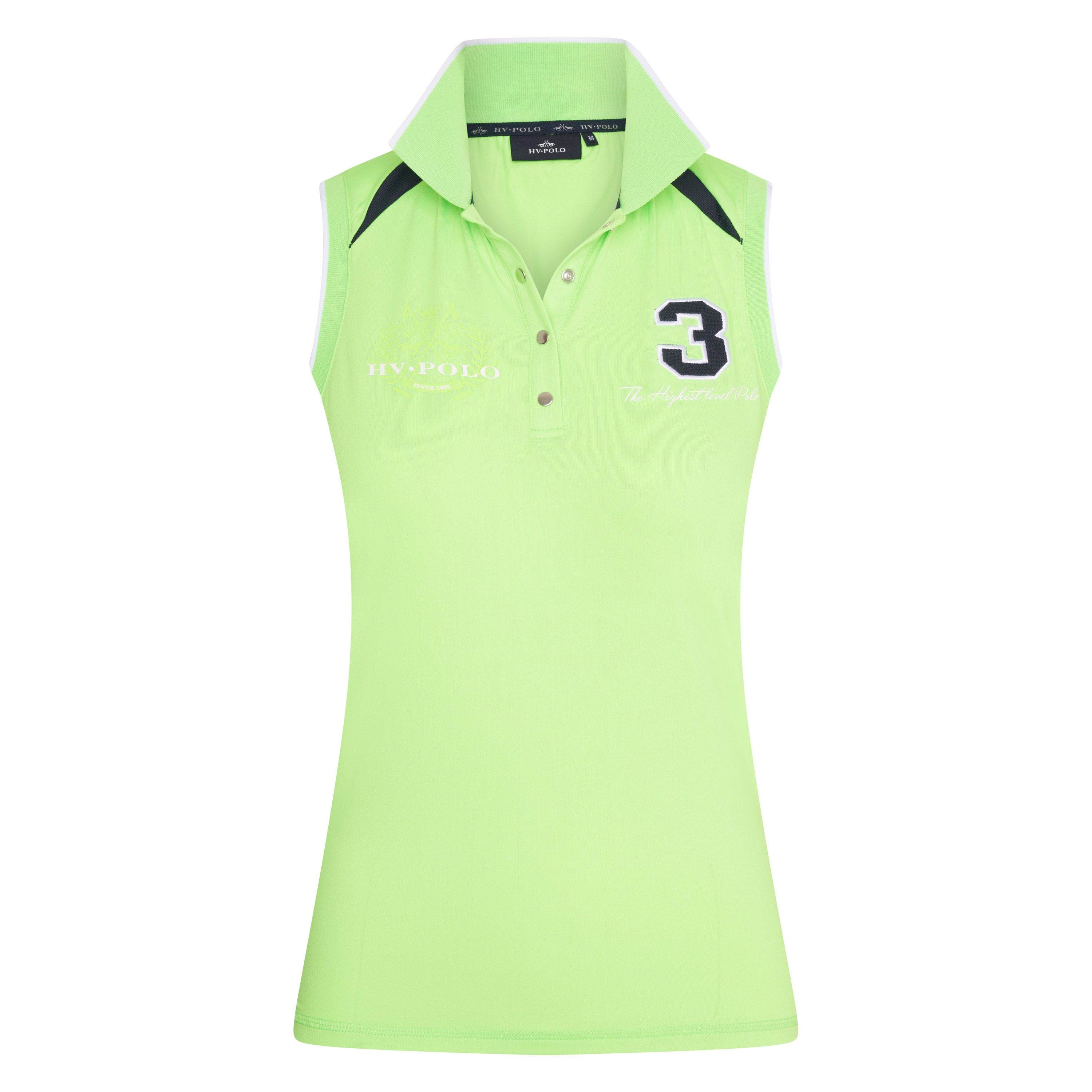 Poloshirt mouwloos Favouritas Tech- Lime green
