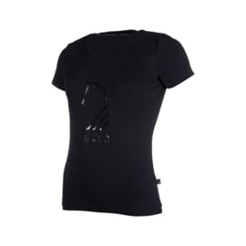 T-shirt -Amalfi Horse Head-Zwart