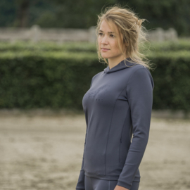 EQUESTRIAN PRO EMBOSSED HOODIE POLYGIENE- Antracite