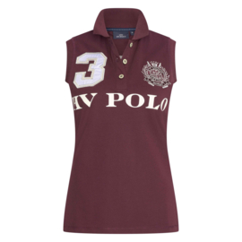 Polo shirt mouwloos Favouritas-Dark Berry