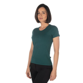 T-shirt -Amalfi Horse Head-Donkergroen