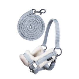 Halster en Touw Hobby Horsing-Grijs