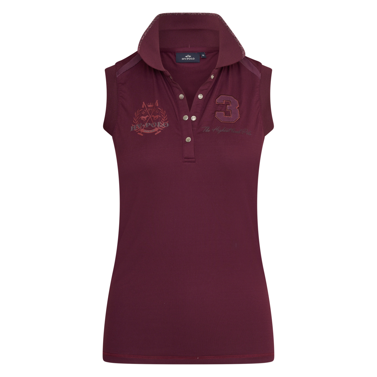 Poloshirt mouwloos Favouritas Tech Luxury-Dark Berry
