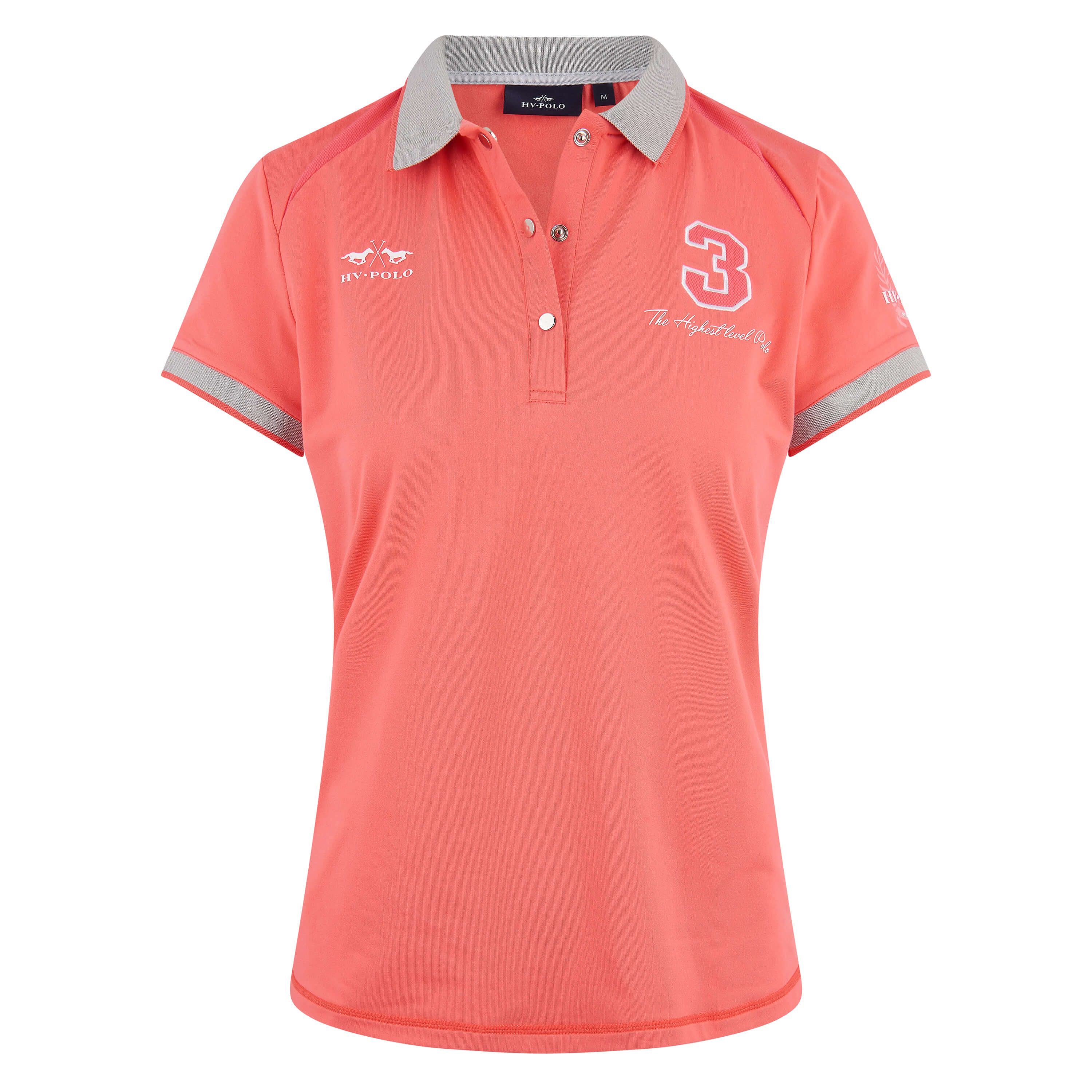 Poloshirt Favouritas Tech- Bright Coral