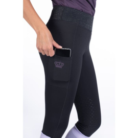 Rijlegging -Lavender Bay- siliconen knie- Zwart