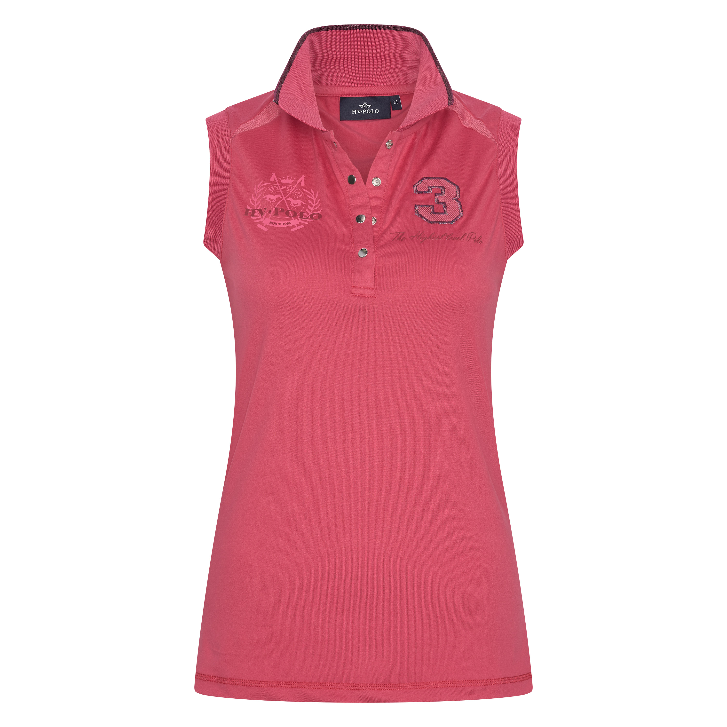 Poloshirt mouwloos Favouritas Tech Luxury-Strawberry