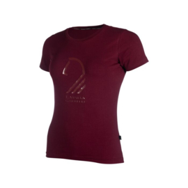 T-shirt -Amalfi Horse Head-Bordeaux