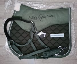 Zadeldek -Glorenza Silicone-donkergroen MET GRATIS HALSTERSET!
