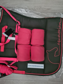 Luxe Voordeel Set  Equestrian Donkergroen/roze full!