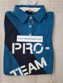 Polo lange mouw Pro team Dynamic Petrol