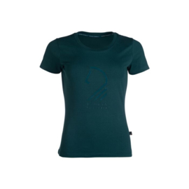 T-shirt -Amalfi Horse Head-Donkergroen