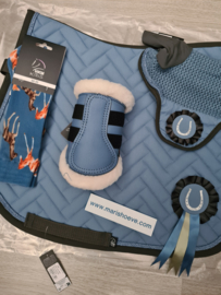 Luxe Voordeel Set Nele rookblauw Shet met GRATIS sokken!
