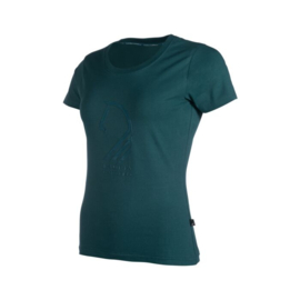 T-shirt -Amalfi Horse Head-Donkergroen