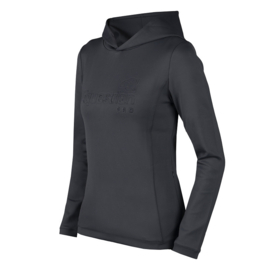 EQUESTRIAN PRO EMBOSSED HOODIE POLYGIENE- Antracite