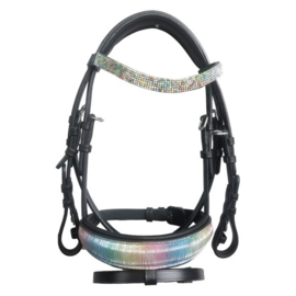 Hoofdstel IRHRainbow- turquoise teugel