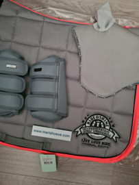 Luxe voordeel set Ride and Shine grijs beschermer voorbeen cob!