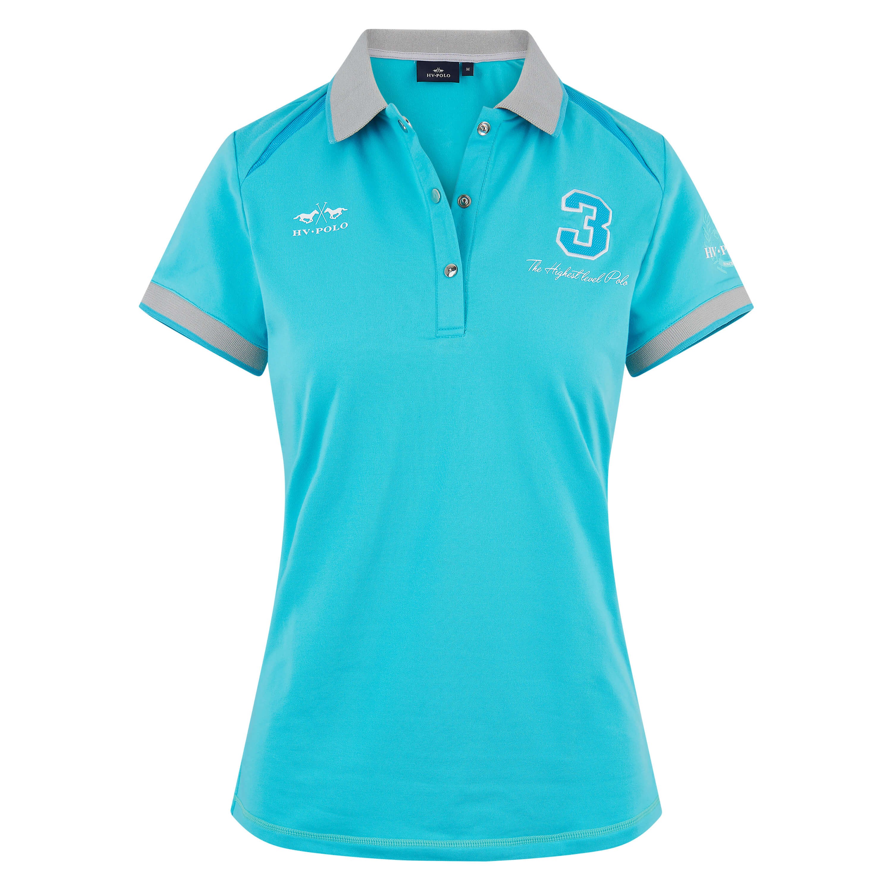 Poloshirt Favouritas Tech- Bleu turkuoise