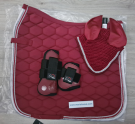Luxe voordeel set Chrystal wijnrood Beschermer full !