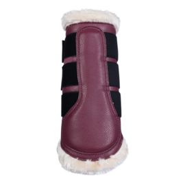 Beenbeschermers -Comfort Premium Fur- Wijnrood