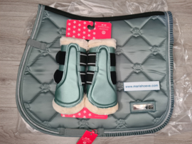 Luxe voordeel set Lovely sage green beschermer voorbeen cob!