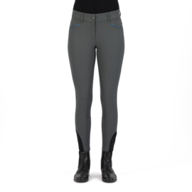 Riding breeches IRHEl Capone high waist winterwarm FullGrip- Deep Forest