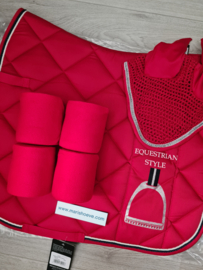 Luxe voordeel set Equine Sports Rood Bandage!