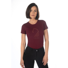 T-shirt -Amalfi Horse Head-Bordeaux