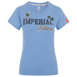 T-shirt Fancy Imperials Blauw Helder Melange