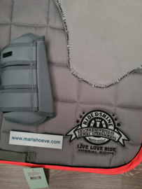 Luxe voordeel set Ride and Shine grijs beschermer voorbeen cob!
