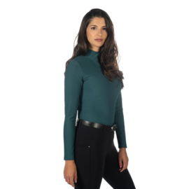 Shirt -Livigno Ribbed-donkergroen