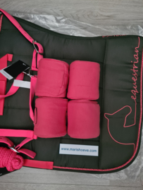 Luxe Voordeel Set  Equestrian Donkergroen/roze full!