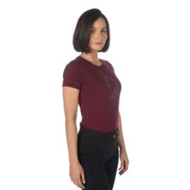 T-shirt -Amalfi Horse Head-Bordeaux