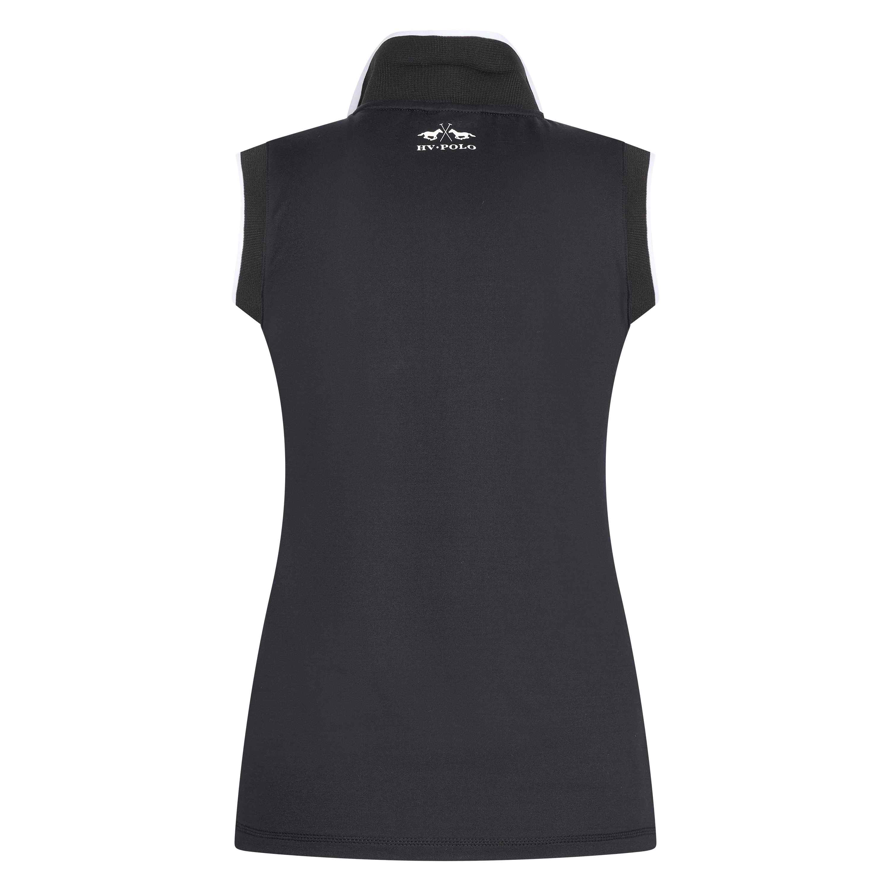 Poloshirt mouwloos Favouritas Tech- Zwart