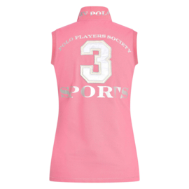 Polo shirt mouwloos Favouritas-Powder Pink