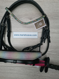 Hoofdstel IRHRainbow- Roze teugel