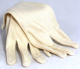 Handschoen zacht katoen uni