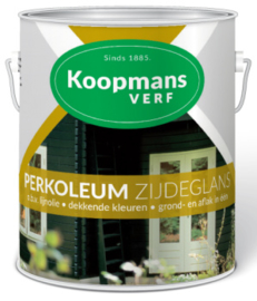 Perkoleum Zijdeglans blank en houtkleuren